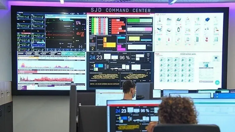 The Command Center of the Sant Joan de Déu Hospital in Barcelona