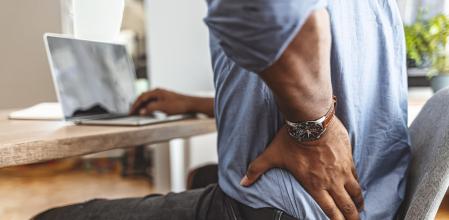 Poor posture and inadequate seating cause discomfort and back pain.