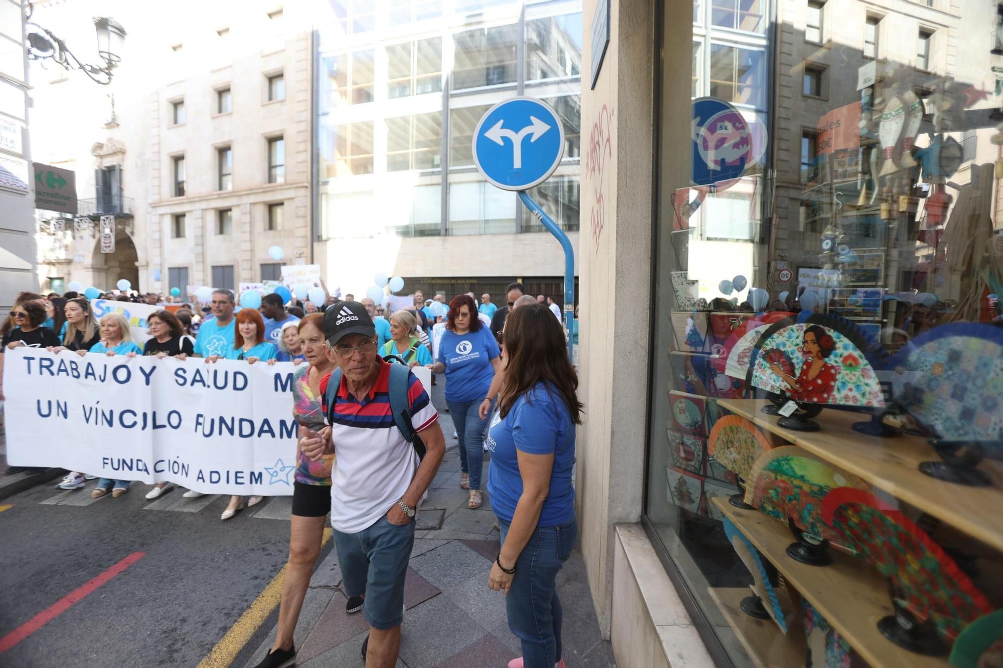 Demonstration for mental health in Alicante