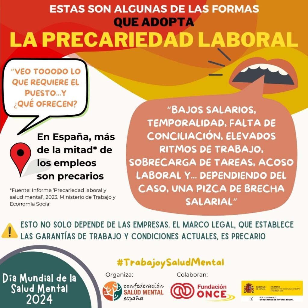 MENTAL HEALTH SPAIN launches the #TrabajoySaludMental campaign on social networks