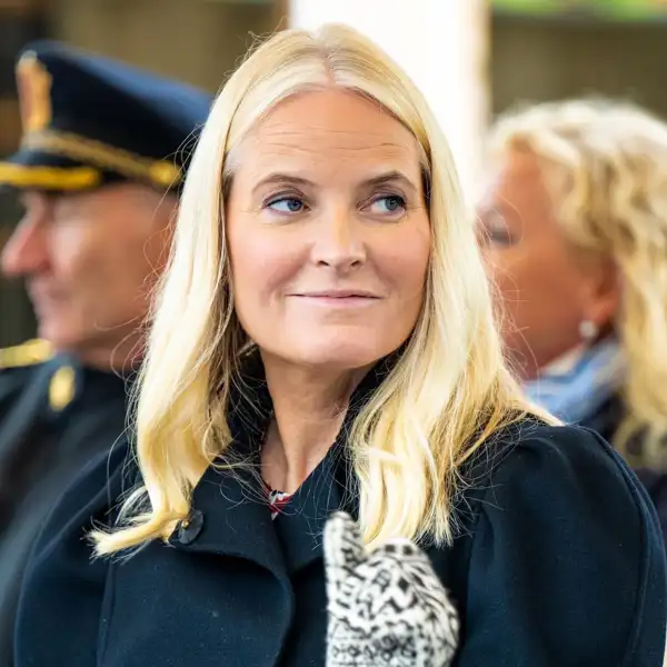 Mette-Marit at a public event