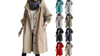 The waterproof trench coat that you can find in numerous colors.