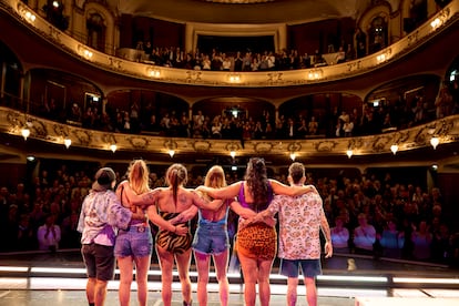 Performance during the presentation of the Ibsen Prize to Lola Arias, in Oslo. 