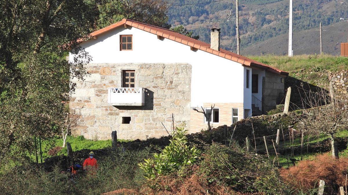 La vivienda de Rabiño donde ocurrió el crimen y donde se encontraron restos de la víctima.